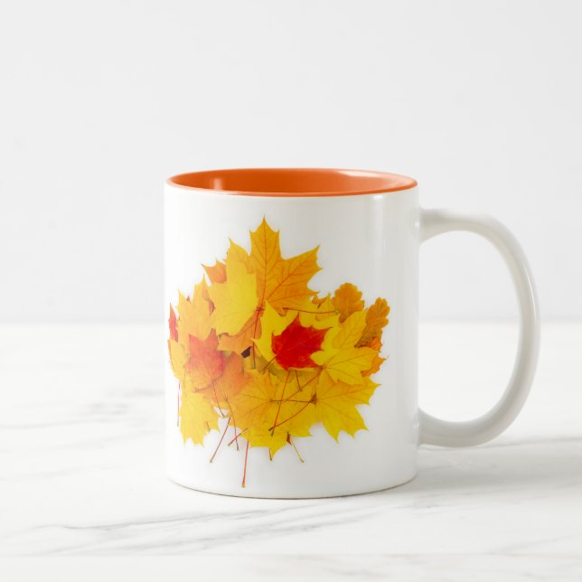 Maple lövs Två-Tonad mugg (Höger)