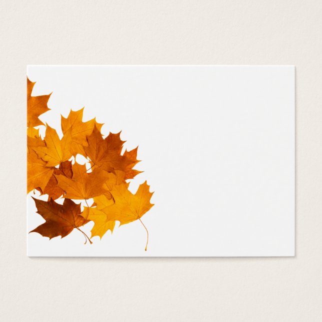 Maple lövs visitkort (Framsidan)