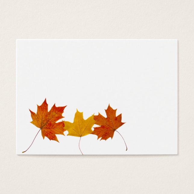 Maple lövs visitkort (Framsidan)