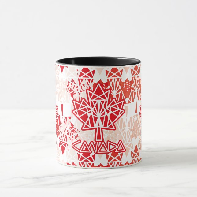 MAPLE MADE WITH TRIANGLES CANADA FLAG BY MASANSER MUGG (Center)