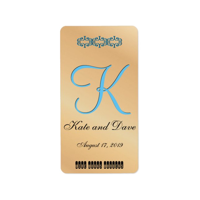 Maple Monogram Tan Brown Fraktsedel (Framsidan)