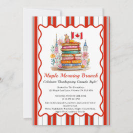 Maple MorgBrunch | 3D Dollhouse Pancake Inbjudningar