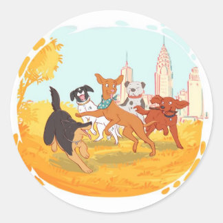 Maple- och väntetiketter runt klistermärke