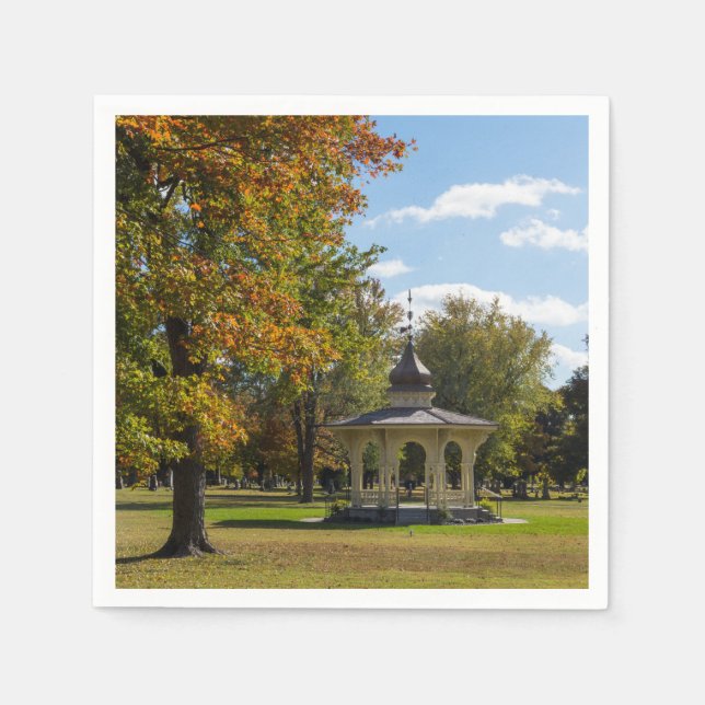 Maple Park Autumn Gazebo Pappersservett (Framsidan)