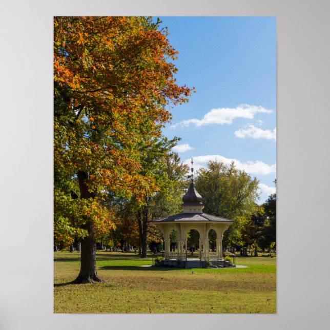 Maple Park Autumn Gazebo Poster (Framsidan)