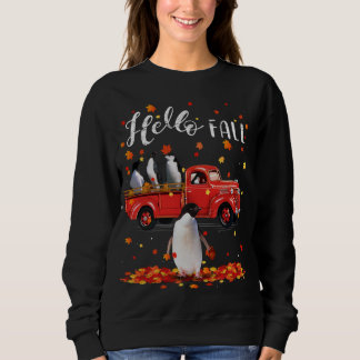 Maple Penguins Löv hösten Red Lastbil T Shirt