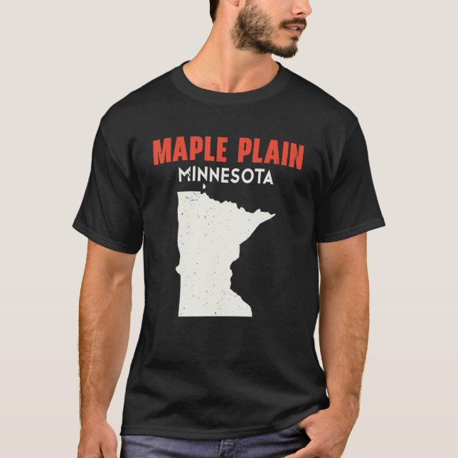 Maple Plain Minnesota USA State America Travel Min T Shirt (Framsida)