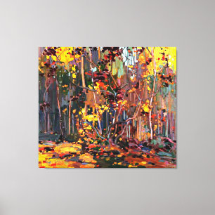Maple Saplings, berömd-målning av Tom Thomson, Canvastryck