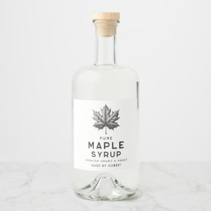 Maple sirap homemade recept spritflaskor etikett