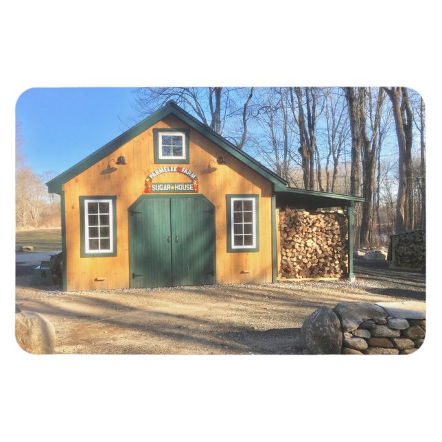 Maple Sugar House at Parmelee Farm Magnet (Horisontell)