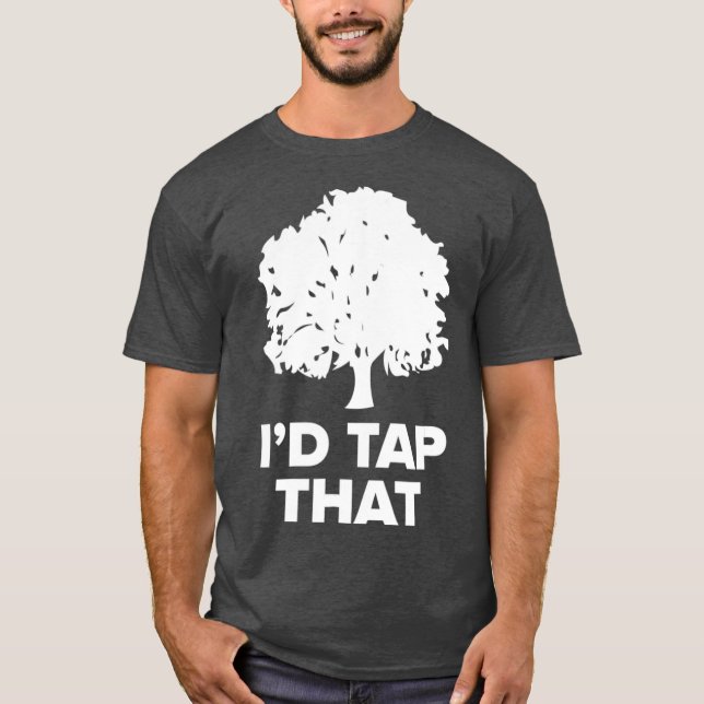 Maple    SugaringFunny Syrup Farming Id Tap that T Shirt (Framsida)