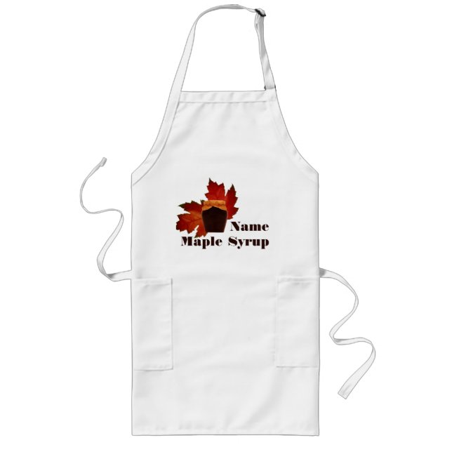 Maple Syrup Apron 2 Långt Förkläde (Framsidan)