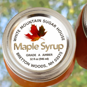 Maple Syrup Colorful Sugar Maple Watersecure Decal Klistermärken