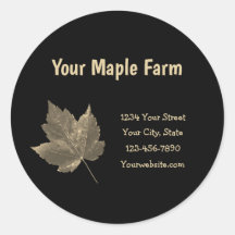 Maple Syrup Farm Beige Black Land Rustic