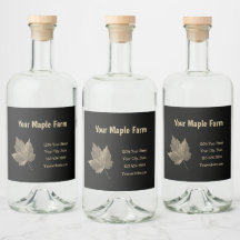 Maple Syrup Farm Beige Black Land Rustic