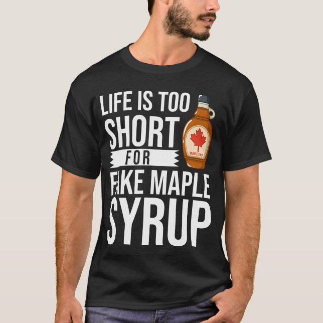 Maple Syrup Gift Maple Träd Tapping Canada T Shirt (Framsida)