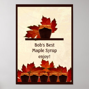 Maple Syrup Land Kitchen Poster
