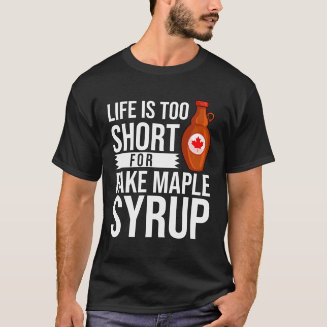 Maple Syrup Maple Träd Tapping Canada T Shirt (Framsida)