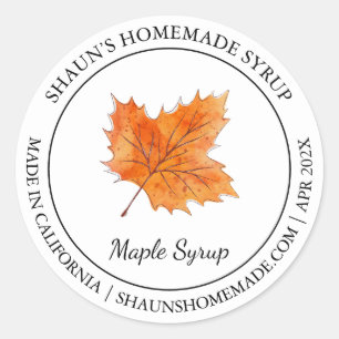 Maple Syrup Modern etikett