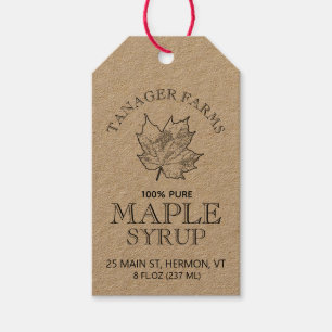 Maple Syrup Nutrition Facts Klass/säsong Checklist Presentetikett