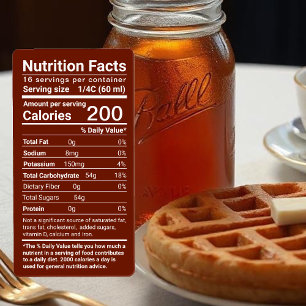 Maple Syrup Nutrition Facts Latest FDA Regulations Fraktsedel