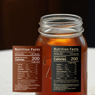 Maple Syrup Nutrition Facts Latest FDA Regulations Mat Etikett
