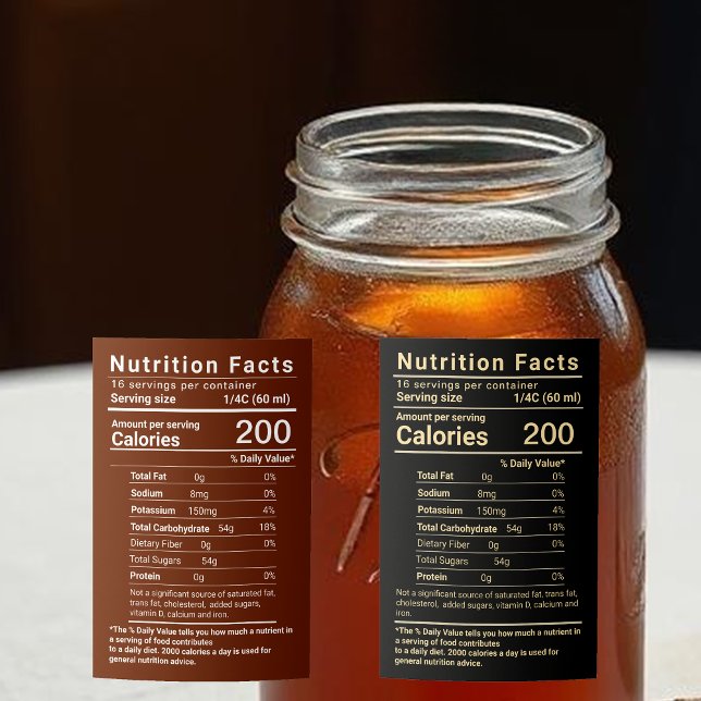 Maple Syrup Nutrition Facts Latest FDA Regulations Mat Etikett (Skapare uppladdad)