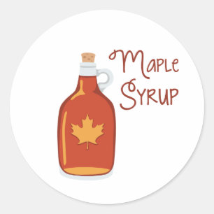 Maple Syrup Runt Klistermärke