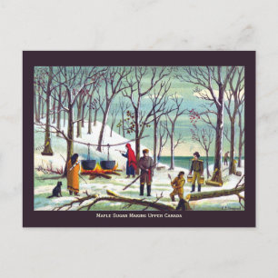 Maple Syrup Sugar Skapar Upper Canada Vykort