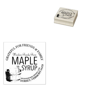 Maple Syrup Thankup for Family and Friends Gift Stämpel