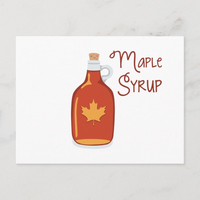 Maple Syrup Vykort (Framsida)
