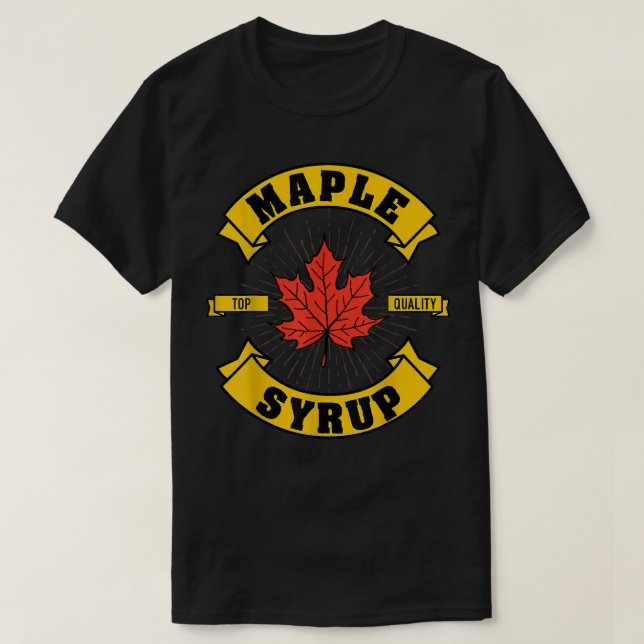 Maple Tap Quality Syrup Autumn Älskare Kanada T Shirt (Design framsida)