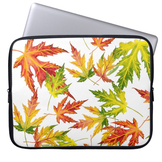 Maple vid silver vid Laptop sleeve (Framsidan)