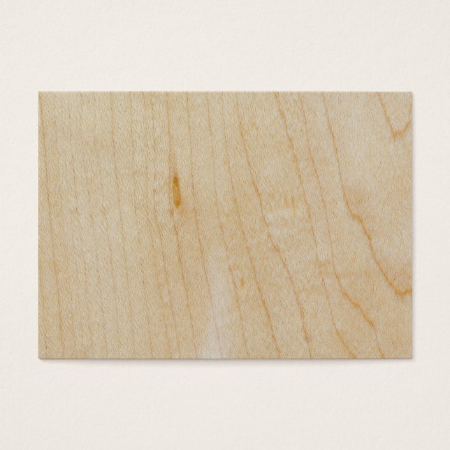Maple wood visitkort (Framsidan)