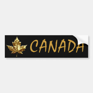 Mapleleaf för Kanada bildekalguldmedalj Bildekal