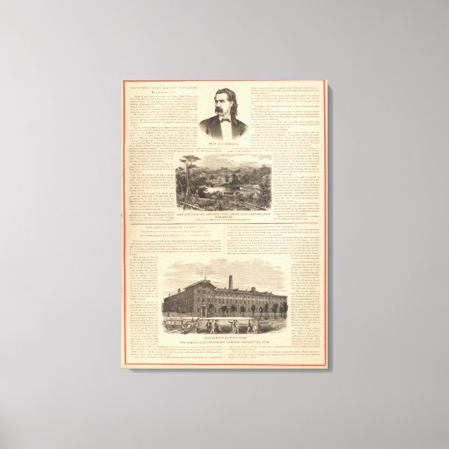 Maplewood Music Seminary för Dam Canvastryck (Framsida)