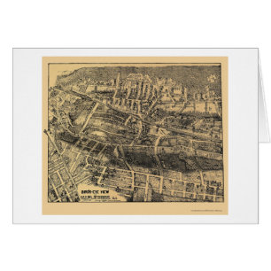 Maplewood panorama- karta för NJ - 1910 Hälsningskort