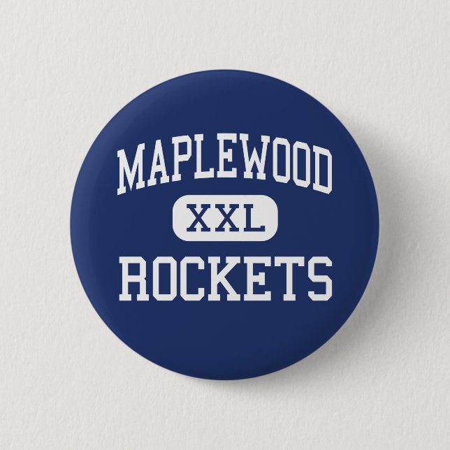 Maplewood - raket - högstadium - Cortland Ohio Knapp (Framsida)