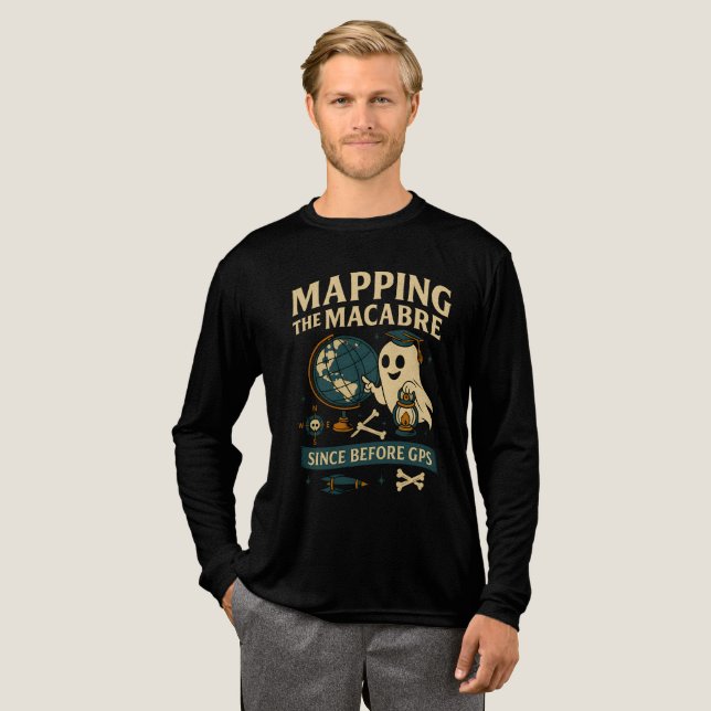 Mappa Macabre före GPS-läraren Halloween T Shirt (Hel framsida)