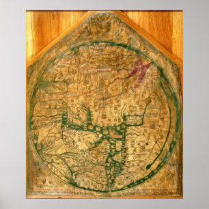 Mappa Mundi, 1290 Poster