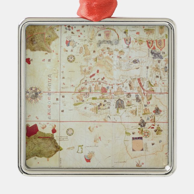 Mappa Mundi, 1502 Julgransprydnad Metall (Framsidan)