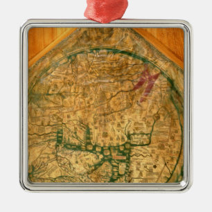Mappa Mundi, c.1290 Julgransprydnad Metall