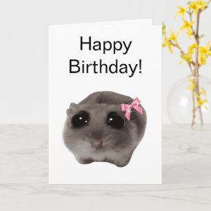 Mappat Card Coquette Ledsen Hamster-PM Kort