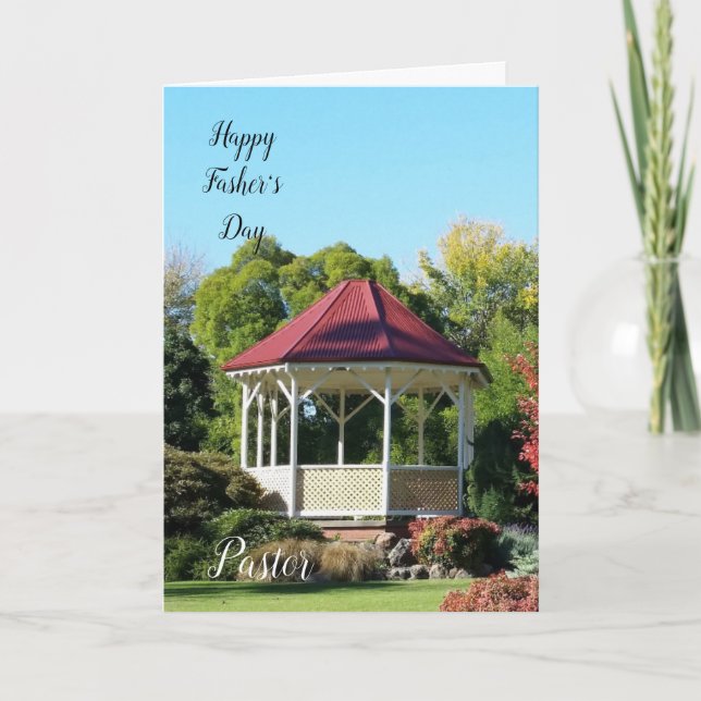 Mappat Fars dag-kort för pastor Tack Kort (Framsida)