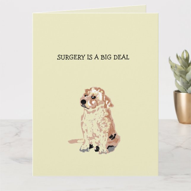 Mappat gratulationskort - få bra kirurgi kort (Liten växt)