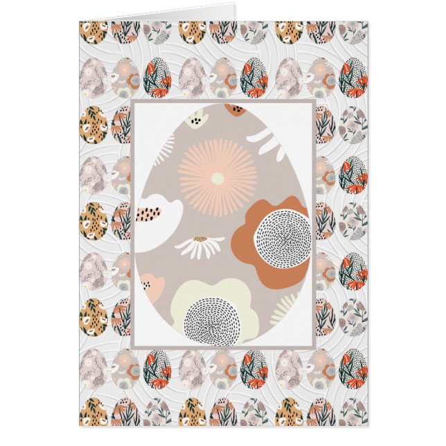 Mappat gratulationskort för Eleganten Ägg i Blommi Hälsningskort (Framsidan)