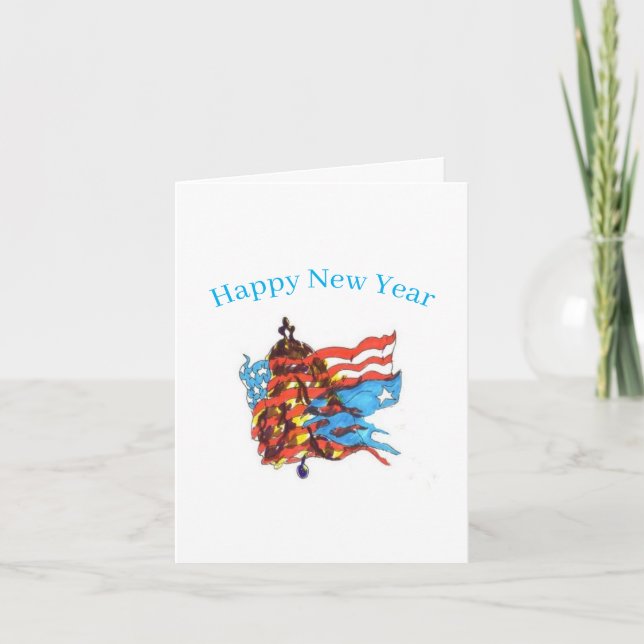 Mappat Helgdag-kort: 2023 nyår Helgkort (Framsida)