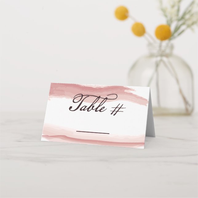 Mappat monteringskort för Bord Ställe Placeringskort (Framsida)