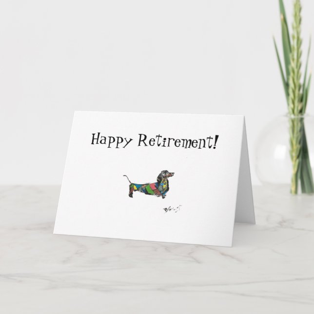 Mappat Pension-kort för Lycklig Tack Kort (Framsida)