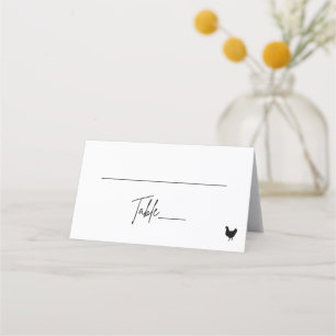 Mappat Place Card - Chicken Placeringskort